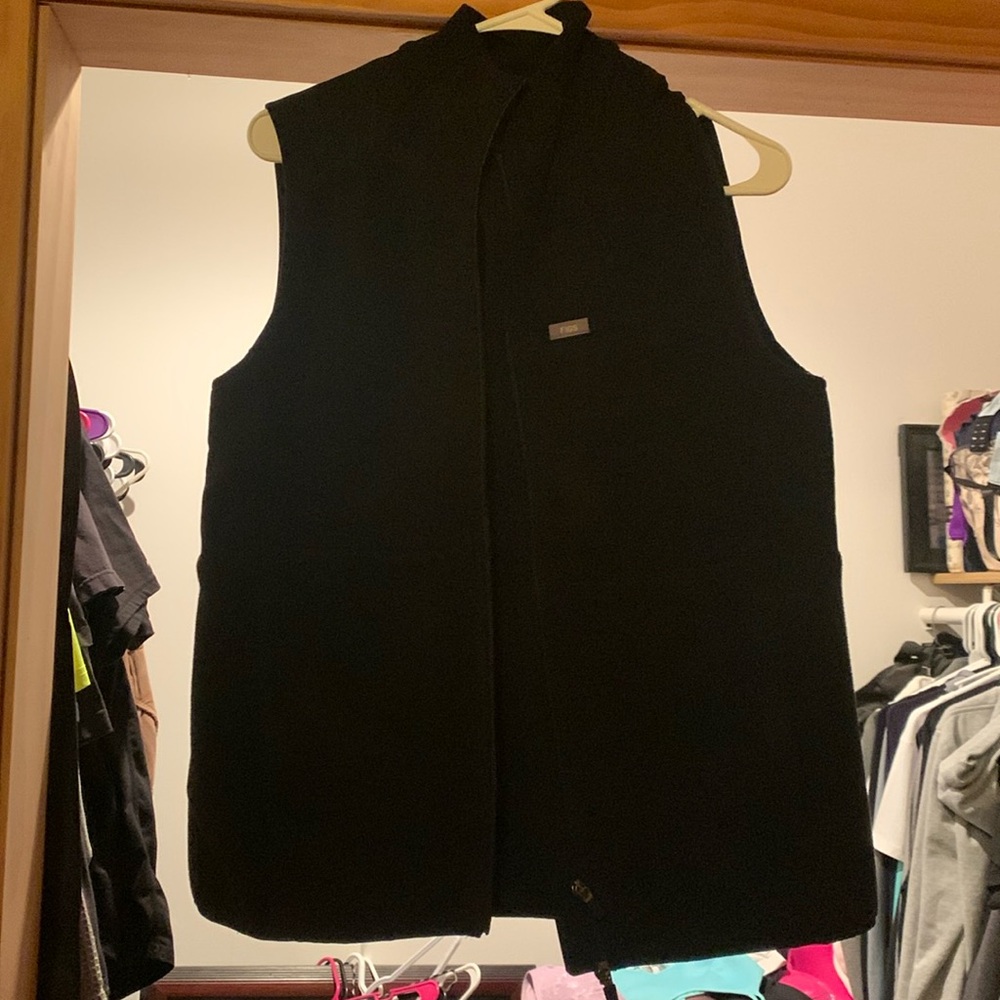 On fleece vest